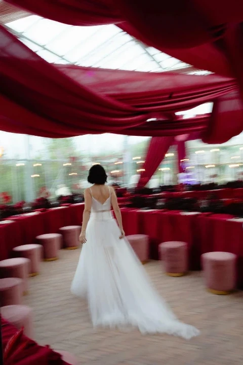 A Wedding en Rouge for Marilena and Riccardo